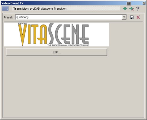 Vitascene vegas trans3 Plugin as video transition