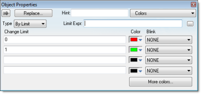 Web Studio Help dialog objectproperties colors Color animation