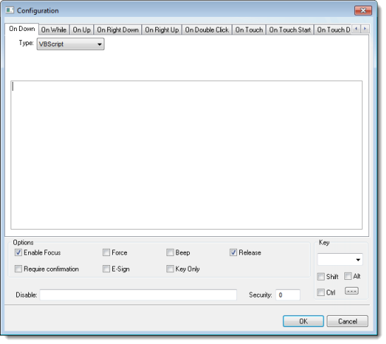 Web Studio Help dialog objectproperties command configuration Command animation