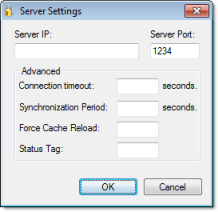 Web Studio Help dialog security serversettings distributed Configuring server settings for security modes