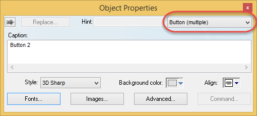 Web Studio Help graphics format multipleobjects same Change the properties of multiple screen objects