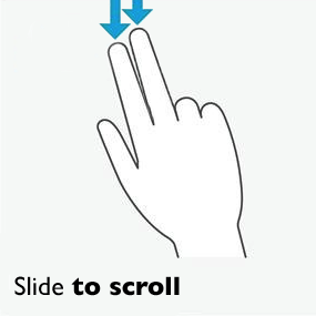 Web Studio Help illus multitouch gesture scroll …in Data Objects