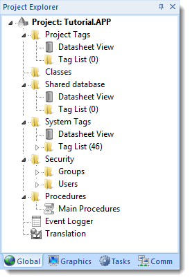 Web Studio Help window projectexplorer global About Tags and the Project Database