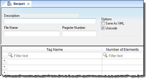 Web Studio Help worksheet tasks recipe Recipes