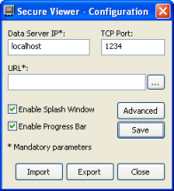 Web Studio Help dialog viewercfg 1 Configuring the Thin Client