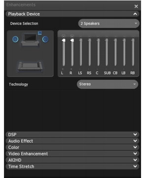 Corel WinDVD enhancements playback%20device Setting Playback Device