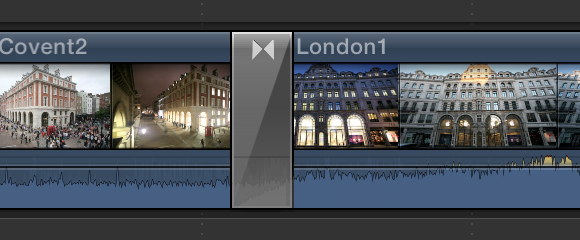 Transition added in Timeline