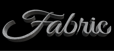 3D text in Viewer with Fabric substance applied
