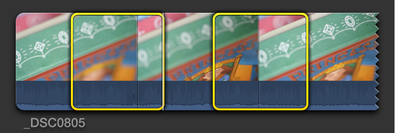 Clip in Browser with two selected ranges