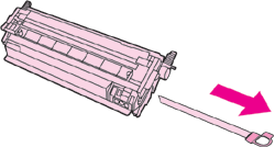 لتغيير خرطوشة الطباعة HP Color Laserjet 2605 y pull cartridge strip لتغيير خرطوشة الطباعة