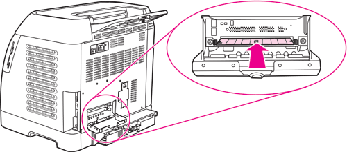 HP Color Laserjet 2605 dimm installed การติดตั้ง DIMMs สำหรับหน่วยความจำและแบบอักษร