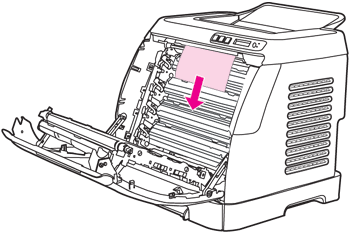 HP Color Laserjet 2605 y rmv paper jam2 Yazıcı içindeki sıkışmaları giderme