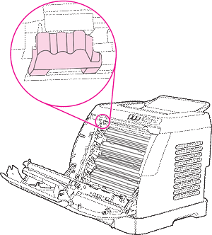 HP Color Laserjet 2605 cleaning home position 清除积存的碳粉