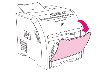 HP color laserjet 2700 bgu ef02 将纸张装入纸盘 1