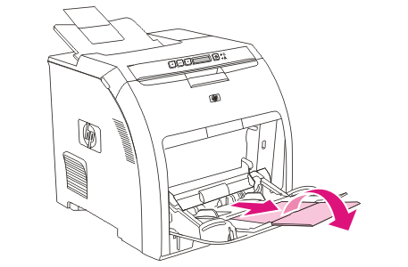 将纸张装入纸盘 1 HP color laserjet 2700 bgu ef04 将纸张装入纸盘 1