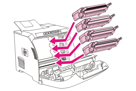 HP color laserjet 2700 bgu pc06 更换打印碳粉盒