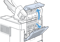 HP LaserJet 600 M601 M602 M603 jz jm21 Устранение замятий в дополнительном устройстве укладчика или сшивателя/укладчика