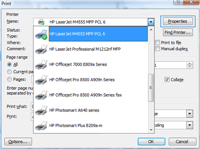 HP LaserJet 600 M601 M602 M603 word properties en Otvaranje upravljačkog programa štampača u operativnom sistemu Windows