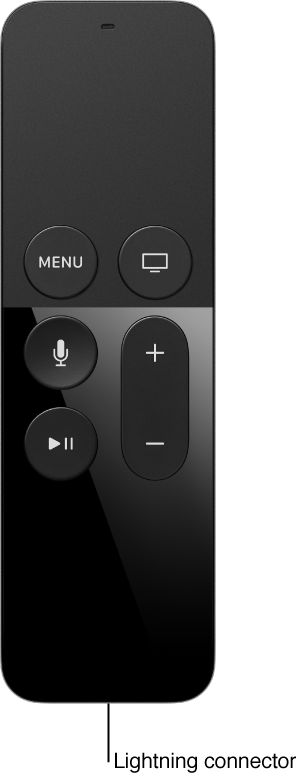 Image of the remote showing the Lightning connector