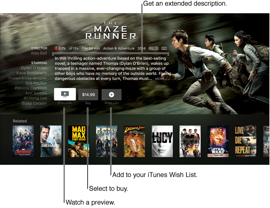 Find and watch iTunes movies or TV shows Apple TV Help