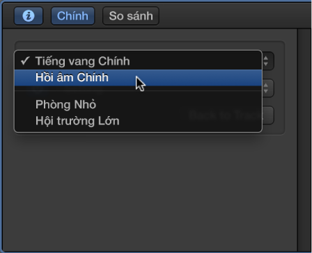 Hình ảnh Chọn hiệu ứng chính.