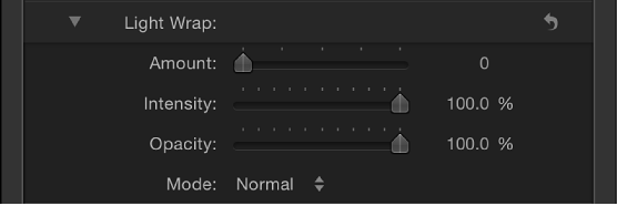 Steuerelemente für „Lichtbrechung“ des Filters „Keyer“.