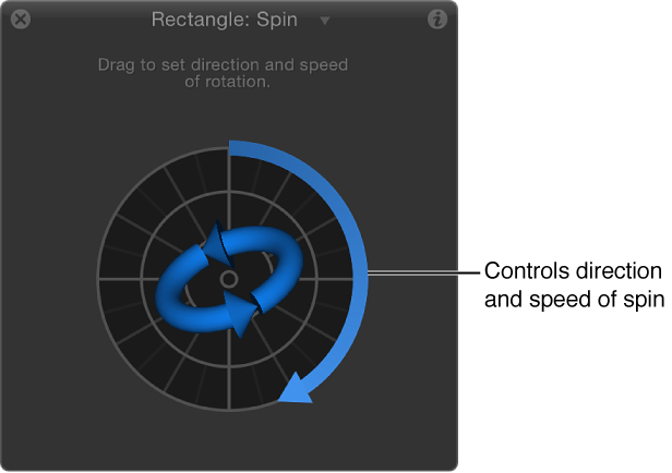 HUD showing Spin control